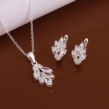 Silver Necklace and Earring Sets S619